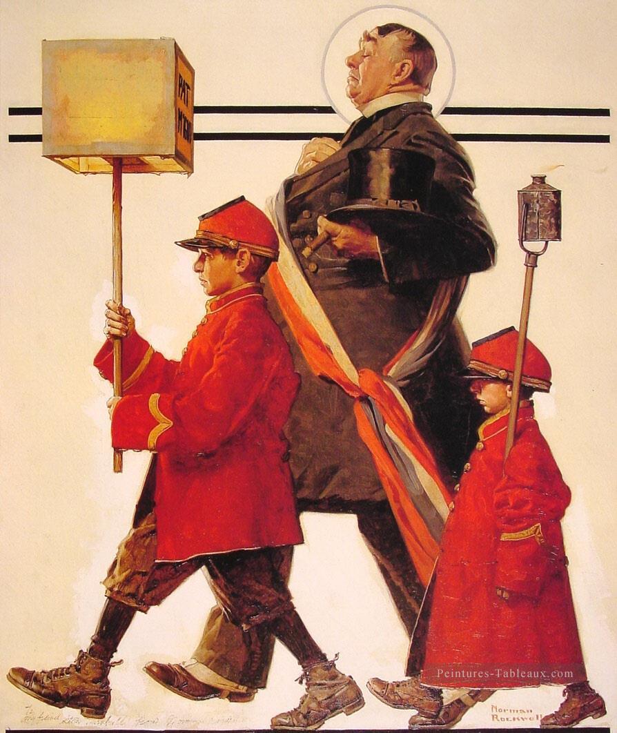 パレード 1924 年 ノーマン ロックウェル油絵